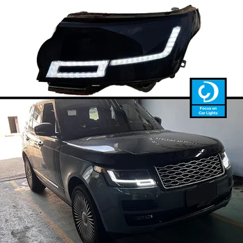 Araba Ön Far Land Rover Range Rover İçin LED 2013-2017 Far Şekillendirici Dinamik Dönüş Sinyali Lens Otomotiv Aksesuarları
