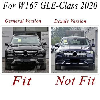 Araba Ön Yarış Kütük Tampon ince delikli ızgara Bar Havalandırma Üst Kapak Mercedes-Benz İçin W167 GLE Sınıfı 2020 2021 GTR Genel