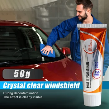 Araç ön camı Temizleme Macunu Sökücü Yağ Filmi 50G Oto Araba Cam Parlatma Cam Yağ Filmi Çıkarma Macun Ajan Araçları 2022 Yeni