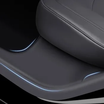 Arka dahili kapı eşiği koltuk altında köşe koruma modifiye iç aksesuarları araba malzemeleri Tesla Modeli Y 2021 2022