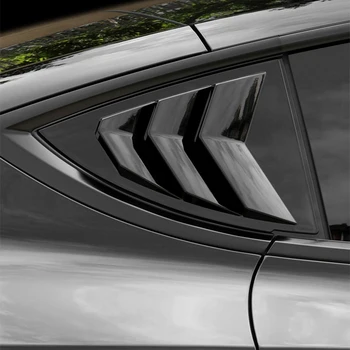 Arka Üçgen Karbon Fiber Tesla 2016-2022 Model 3 Model Y Araba Pencere Kapağı Dekoratif Sticker Paneli Aksesuarları
