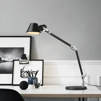 Artemide Tolomeo ayarlanabilir zemin lambası minimalist italyan tasarım lamba Başucu lambaları gümüş ayakta Dekoratif ofis lambası