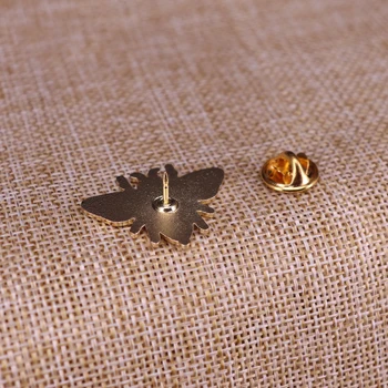 Arı tür emaye broş yaka Pin rozeti Metal