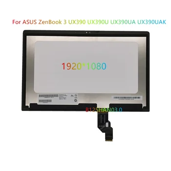 ASUS ZENBOOK için UX390 ux390u UX390UA UX390UAK B125HAN03. 0 Laptop Komple LCD Ekran Paneli Üst Yarım LCD Meclisi