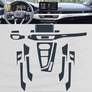 Audi için A5 S5 2021-2023 Araba İç Merkezi konsol Şeffaf TPU koruyucu film Anti-scratch Onarım filmi Aksesuarları Tamir