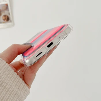 Aydınlık Dinamik Sıvı Quicksand samsung kılıfı Galaxy Z Flip 4 3 5G Flip3 Kapak Temizle Darbeye Bling Glitter Telefon Kabuk