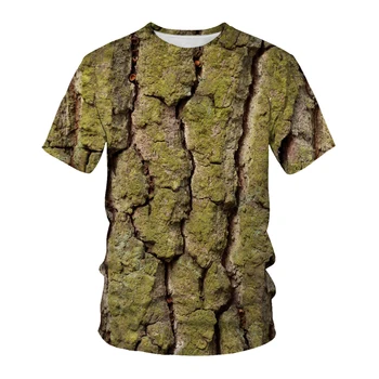 Ağaçlar Avcılık Orman 3D Baskı T Shirt Rahat Komik Erkek Tee Gömlek Yaz Kadın O-Boyun Kısa Kollu Unisex Streetwear