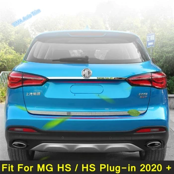 Bagaj kapağı kapı pervazı + Arka Bagaj Kapağı Kalıplama Garnitür Şerit Koruyucu İçin Fit MG HS / HS Plug-in 2020-2022 Dış Aksesuarlar