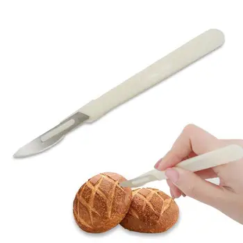 Baget Ekmek dilimleme Bıçağı Pratik Avrupa Pastane Ekmek Kesici Pasta Kesme Aletleri Karbon Çelik Bıçak PP Saplı
