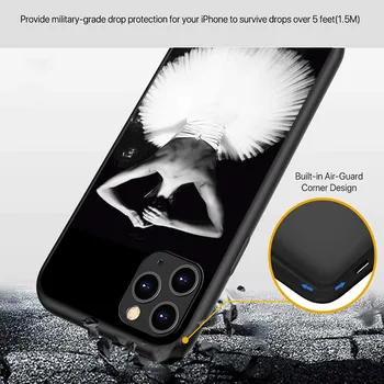 Bale Dansçı Silikon Kapak Apple iPhone 13 12 Mini 11 Pro XS MAX XR X 8 7 Artı 6 SE telefon kılıfı