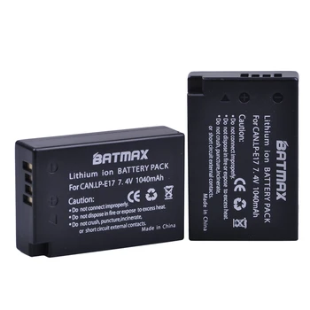 Batmax LP - E17 LP E17 LPE17 Pil+USB çifte şarj makinesi Canon EOS 200D M3 M6 750D 760D T6i T6s 800D 8000D Öpücük X8i
