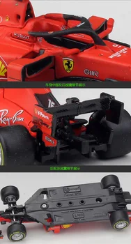 Bburago 1: 43 Ferrari Vettel 2019 20202021 Redbull Mercedes F1 Yarış RB15 RB16B W10 W12E SF1000 SF90 pres döküm model araba Minyatür