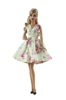 Bebek Elbiseleri Klasik Gece Elbisesi Tamamen Manuel Giysi Barbie Bebekler İçin 1/6 BJD Bebek Hediye Bebek Aksesuarları Kız Hediyeler