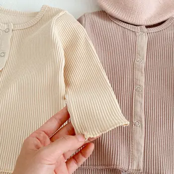 Bebek takım elbise Bahar yeni bebek hırka ceket külotlu 2 parça ev giysileri Özelleştirilmiş bebek giysileri