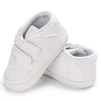 Beyaz Moda Bebek ayakkabıları rahat ayakkabılar Erkekler Ve Kızlar İçin Yumuşak Alt Vaftiz Ayakkabı Sneakers Birinci Sınıf Konfor İlk WalkShoes