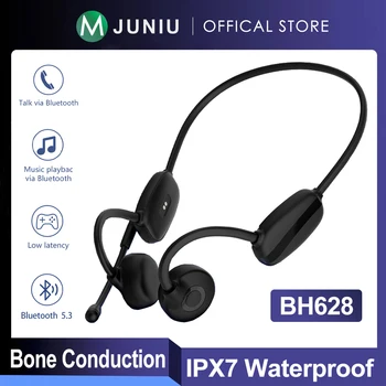BH628 Kemik iletimli kulaklık Bluetooth Kablosuz IPX7 Su Geçirmez Rahat Giyim Açık Kulak Kancası Değil Kulak Spor Kulaklık