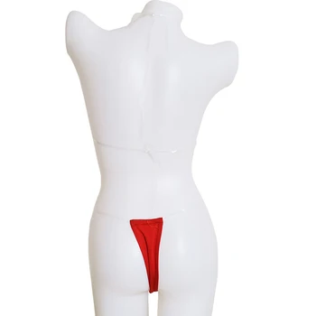 Bikini Temizle Sapanlar Arsız Brezilyalı Mikro Thongs Mayo Kadınlar için Seksi Mayo İki Parçalı Set Üçgen Mayo (S-XL)