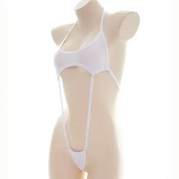 Bikini Tulum Siyah Beyaz İnek Baskı Mikro Mini Backless Tek Parça Erotik Seks Kostümleri Bodysuit Kadınlar için Seksi İç Çamaşırı
