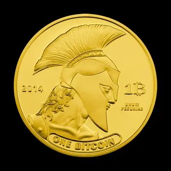 Bitcoin Asker Desen hatıra parası Koleksiyon Hediye Fiziksel Cryptocurrency Titan Bitcoin Altın Kaplama Koleksiyonu Sikke