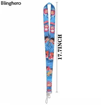 Blinghero Sevimli Anime Boyunluklar Tuşları Karikatür Boyun Askısı Asmak Halat Kawaii KİMLİK Kartı telefon tutucu Anahtar Boyunluklar BH0167