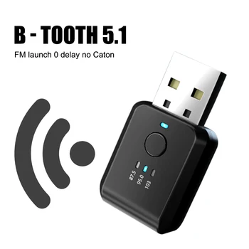 Bluetooth Uyumlu 5.1 FM01 Araba Radyo Fm Stereo Handsfree Çağrı verici alıcı Mini USB elektrikli araç kiti Kablosuz Araç Ses
