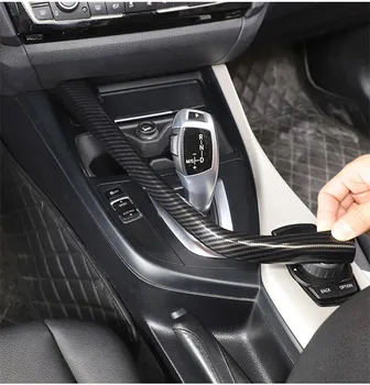BMW 1 2 Serisi için F20 F21 F22 F23 2012-2019 ABS Araba Merkezi Kontrol Vites L Şekli Şeritler Trim Dekorasyon Araba Aksesuarları