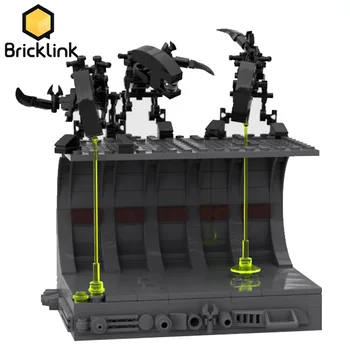 Bricklink Uzay Gerilim Filmi Yabancılar Raf Diorama MOC Sahneleri Aksiyon Figürleri MOC-74492 oyuncak inşaat blokları Çocuk Hediyeler İçin