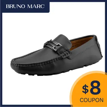 Bruno Marc erkek Penny Loafers Moccasins Ayakkabı Marka Rahat Lüks tasarım ayakkabı Erkekler ıçin deri ayakkabı Slip-On sürüş ayakkabısı