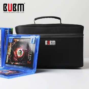 BUBM çantası forgame discsgame CD saklama kutusu siyah 20 adet oyun disk çantası taşınabilir oyun taşıma disk kutusu