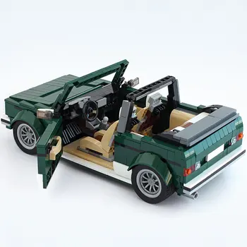 BuildMoc Teknik Yaratıcı Mini Cooper Golf Cabriolet Spor Roadster Yapı Taşları Süper Araba Yarışı Fit Tuğla Çocuk Oyuncakları Hediye