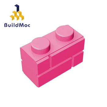 BuildMOC Toplama Parçacıklar 98283 1x2 Yapı Taşları Şehir DIY Klasik Marka Tuğla Toplu Modeli Rakamlar E