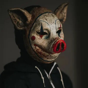 Bulex Yeni Varış Palyaço Domuz Lateks Maske Komik Hayvan Maskeleri Korku Cadılar Bayramı Kask Cosplay Kostüm Masquerade Sahne