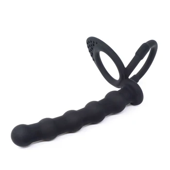 Butt Plug Dildos Seks kadınlar için oyuncaklar Çiftler Çift Penetrasyon Penis Üzerinde Kayış Anal Boncuk Horoz Halka Prostat Masajı Hiçbir Vibratörler