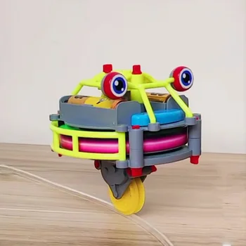Büyülü Tumbler Unicycle Robot Tel Yürüyüş Montaj Gyro Oyuncak İp Yürüteç denge aracı Elektrikli Oyuncak Çocuk Oyuncak Hediye Yok Pil