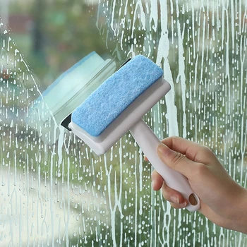Cam pencere sileceği Kazıyıcı Çift Taraflı Cam Temizleme Fırçası Banyo duş sileceği Temizleyici duvar aynası Silecek Cam Temizleyici