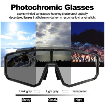 CATEYE Polarize Bisiklet Güneş Gözlüğü Bisiklet Fotokromik Gözlük UV400 Kaplama Hafif Koşu Sürüş Balıkçılık Golf gözlükleri