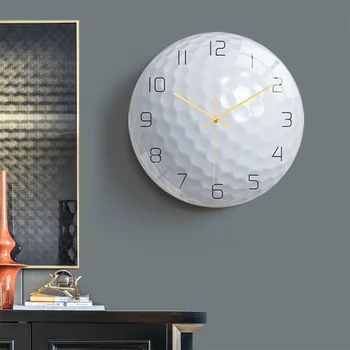 CC120 beyzbol duvar saati spor topu duvar saati akrilik dilsiz hareketi yatak odası oturma odası dekorasyon saati