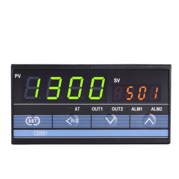 CD501 96 * 48mm Yatay Tip Dijital PID sıcaklık kumandası Termo denetleyici, giriş sinyal sensörü termokupl K, röle Çıkışı
