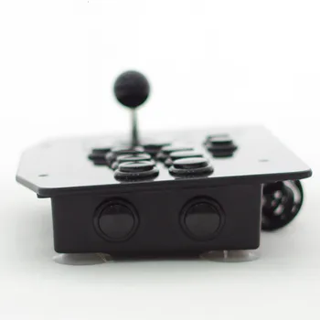 Cdragon siyah Panel Düğmeleri USB oyun kolu Denetleyici 8 Yönlü Düğmeler Rocker Kablolu PC Ahududu Pi İçin ücretsiz kargo