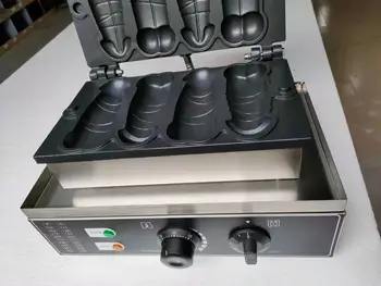CE ile 220V 110v aperatif makineleri ticari penis waffle makinesi