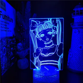 Cennet Öpücük Miwako Sakurada Anime 3D LED lamba RGB gece ışıkları 7/16 renk değiştirme yatak odası masa süsü Manga şeyler çocuk hediye