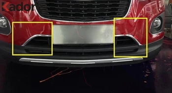 Chevrolet Trax Tracker için 2016 2017 2018 Krom Ön Merkezi Tampon ızgara kapağı Trim Araba İzgaralar Şeritler Aksesuarları