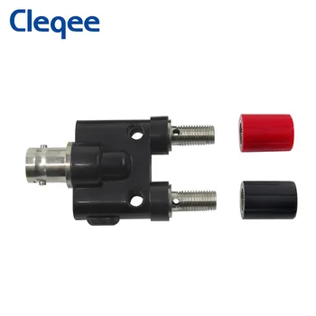 Cleqee P7008 5 ADET BNC Dişi Çift 4mm Muz Fiş Adaptörü Konektörü Lehimlenebilir / Bağlı 4mm Muz Fiş