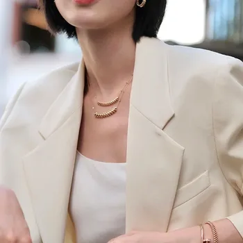 Collares De Moda 2022 Kolye Kadınlar İçin Collier Femme Joyas De Plata 925 Ayar Gümüş Naszyjniki Collane Colgantes Takı