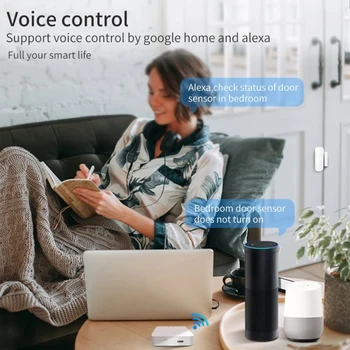 CORUI Zigbee Akıllı Kapı Pencere Manyetik Sensör Açık Kapalı Dedektörleri Tuya Akıllı Yaşam APP Kontrolü Alexa Google Ev Asistanı
