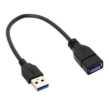 CY USB 3.0 Tip-A Erkek USB 3.0 Tip-A Dişi Uzatma Kablosu 20cm 5Gbps