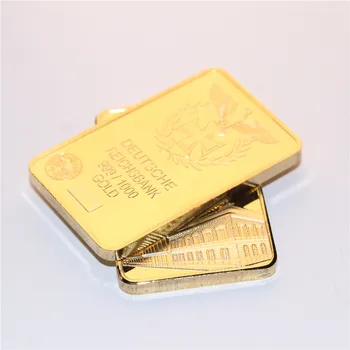 Deutsche Reichsbank Demir Haç Alman Kartal Çoğaltma 999/1000 Külçe Altın 1 OZ Bar Koleksiyonu Hediye