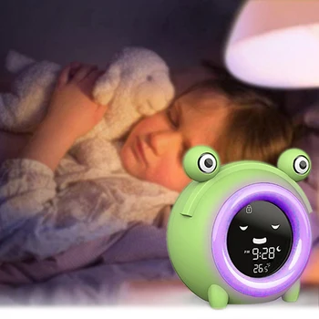 Dijital kurbağa çocuk çalar saat Çocuk Uyku Eğitmeni şekerleme Zamanlayıcı Erteleme Saatler