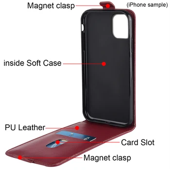 Dikey Flip Case için Xiaomi mi mi 9 T 9 T M1903F10G 6.39 