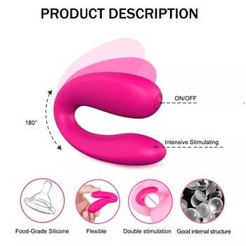 Dildos Anal Plug U Şekli Vibratör G Noktası Klitoris Stimülatörü Çiftler Yetişkin Seks Oyuncakları Kadınlar İçin Yetişkin Sexo Anal Plug Ürünleri